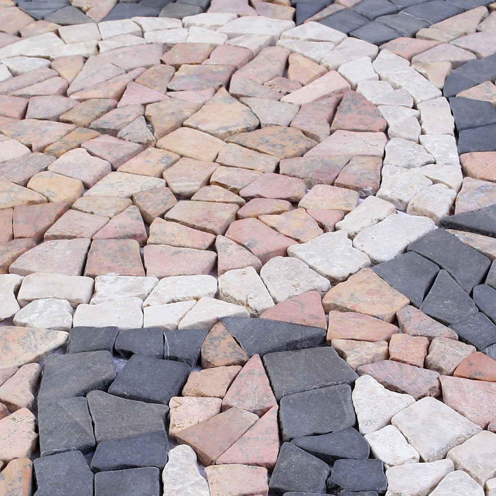 Mosaik pločice sa suncem Šareni 120 x 120 cm Mramor