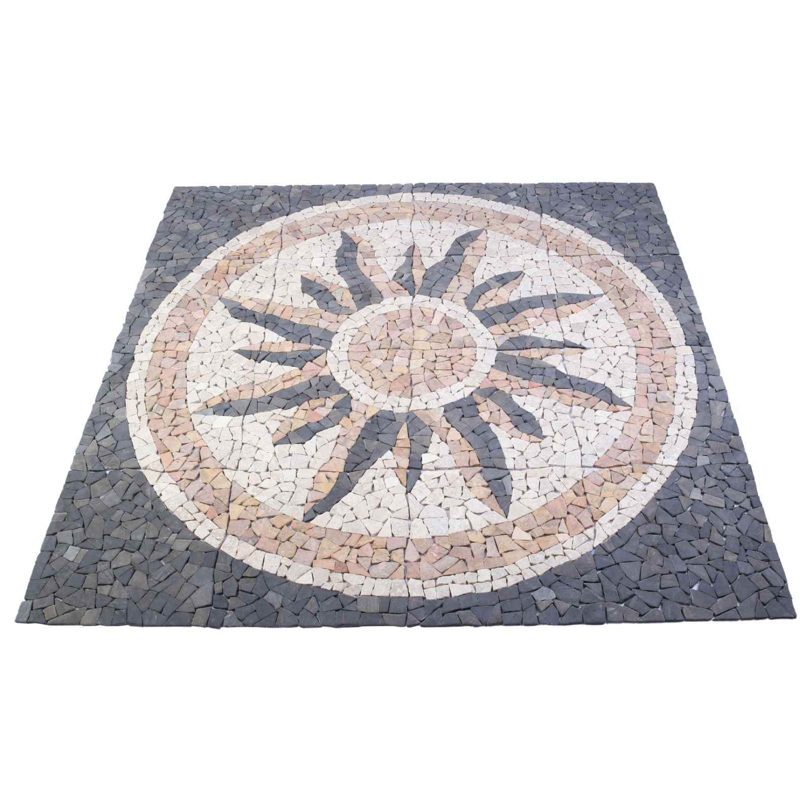 Mosaik pločice sa suncem Šareni 120 x 120 cm Mramor