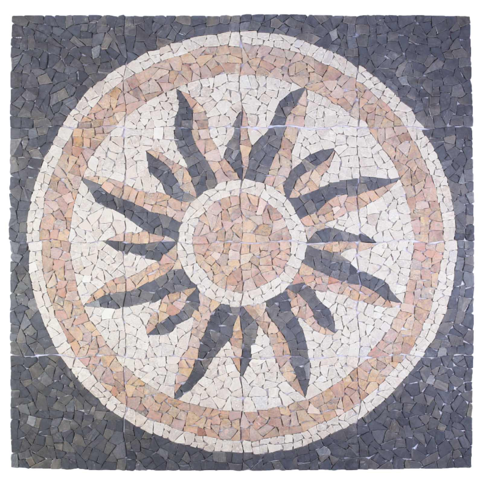 Mosaik pločice sa suncem Šareni 120 x 120 cm Mramor