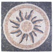 Mosaik pločice sa suncem Šareni 120 x 120 cm Mramor