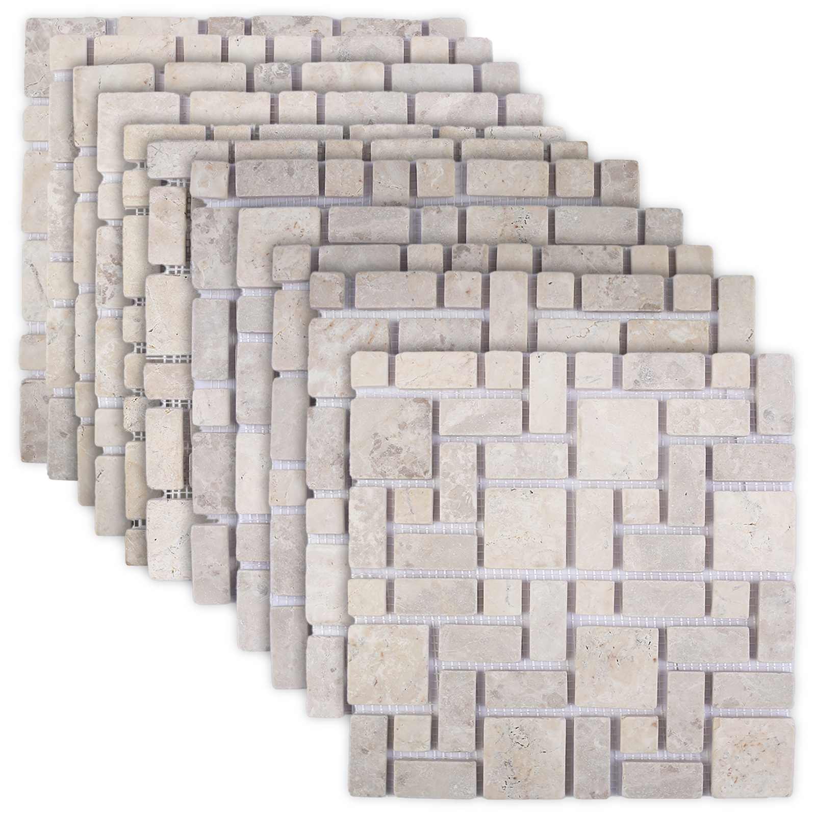 Mozaik pločice Krem 30 x 30 cm Mramor