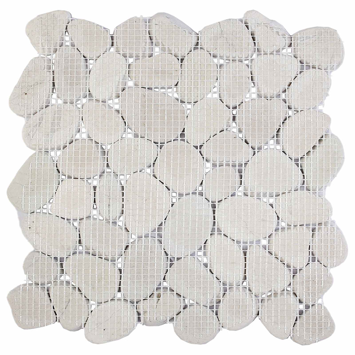 Kamenčići Bijela 30 x 30 cm Rijeka kamenčić