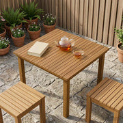 Gornji dio stola 70 x 70 x 3,5 cm Četvrtasti Čvrsto teak drvo