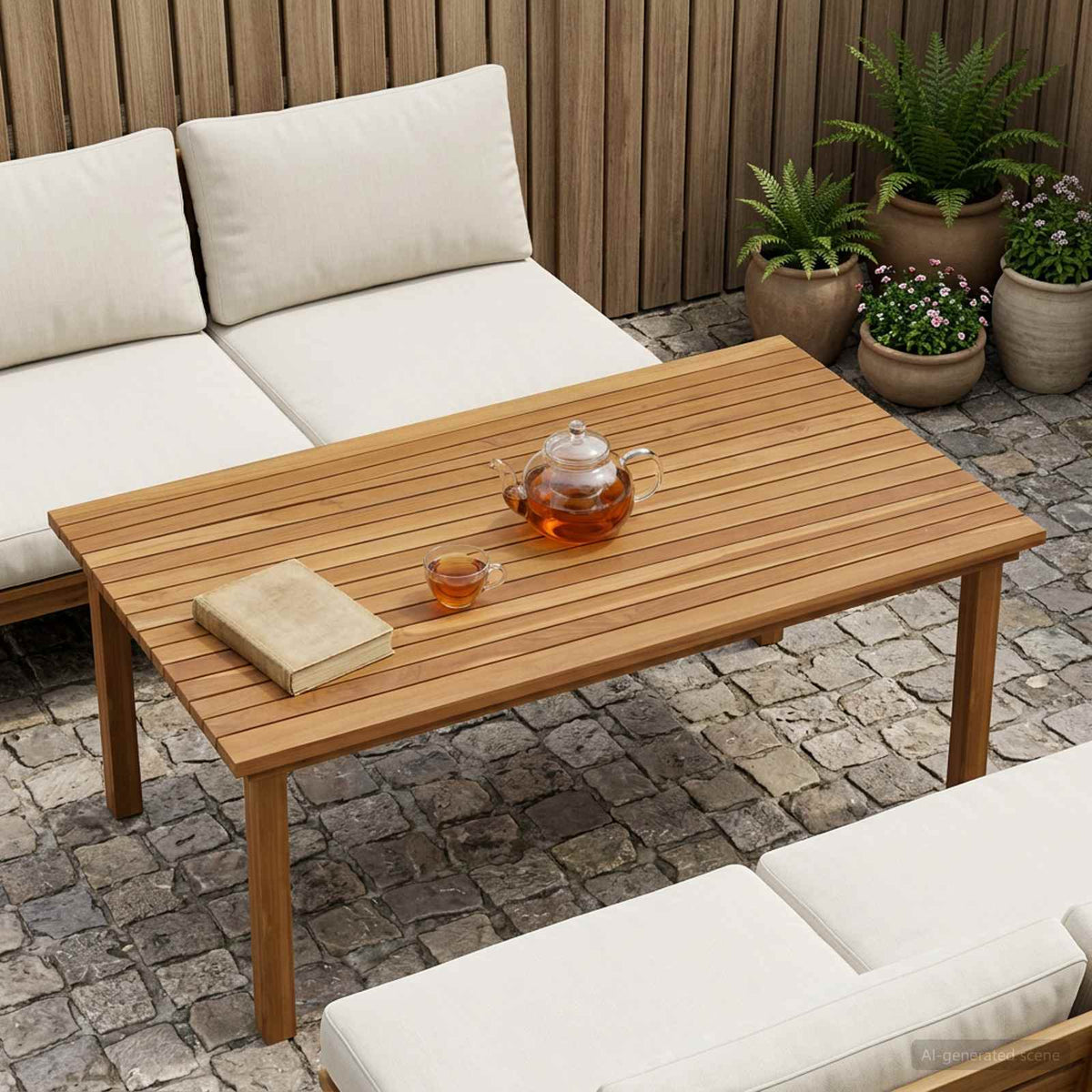 Gornji dio stola 110 x 55 x 3,5 cm Pravokutni Čvrsto teak drvo