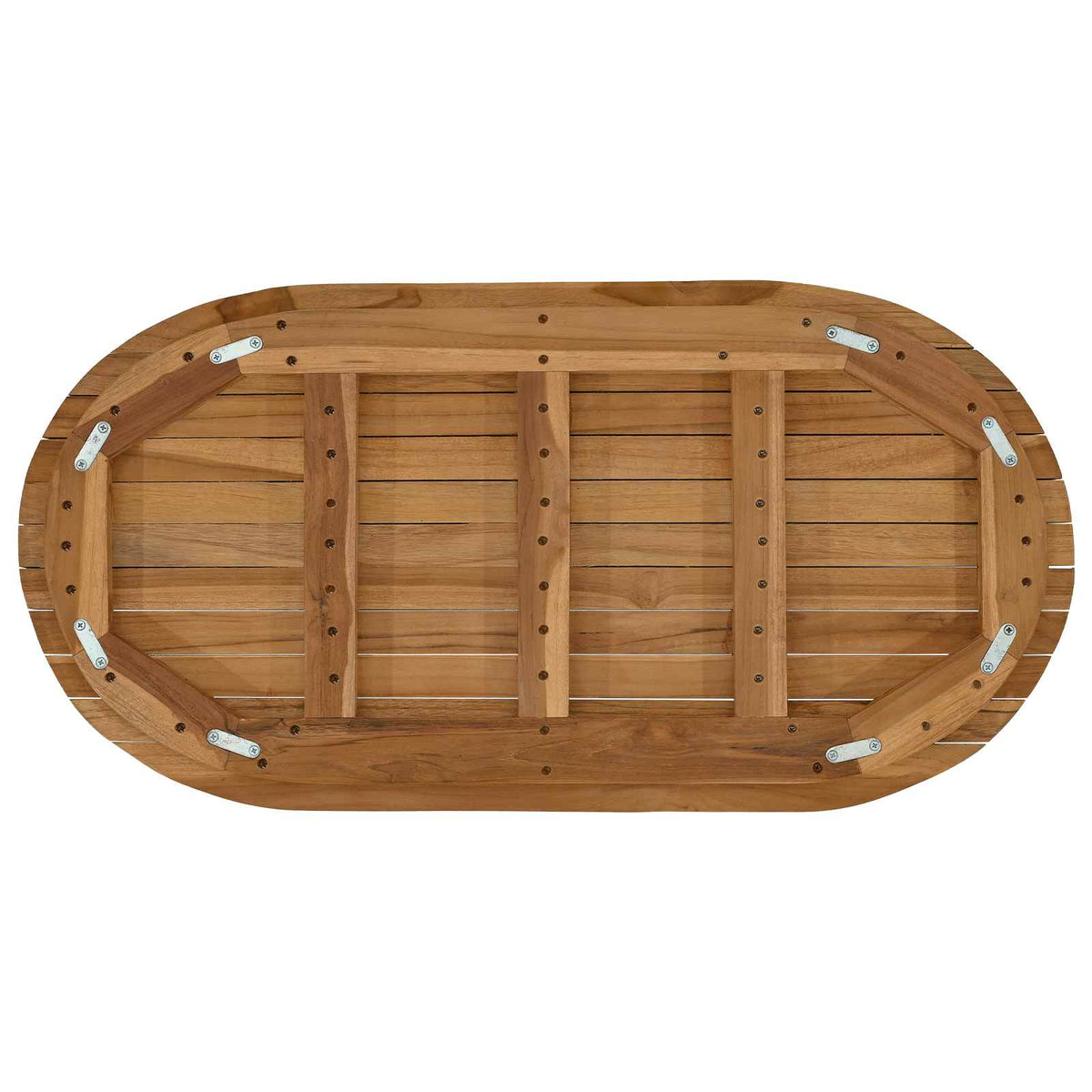 Gornji dio stola 80 x 40 x 3,5 cm Ovalni Čvrsto teak drvo
