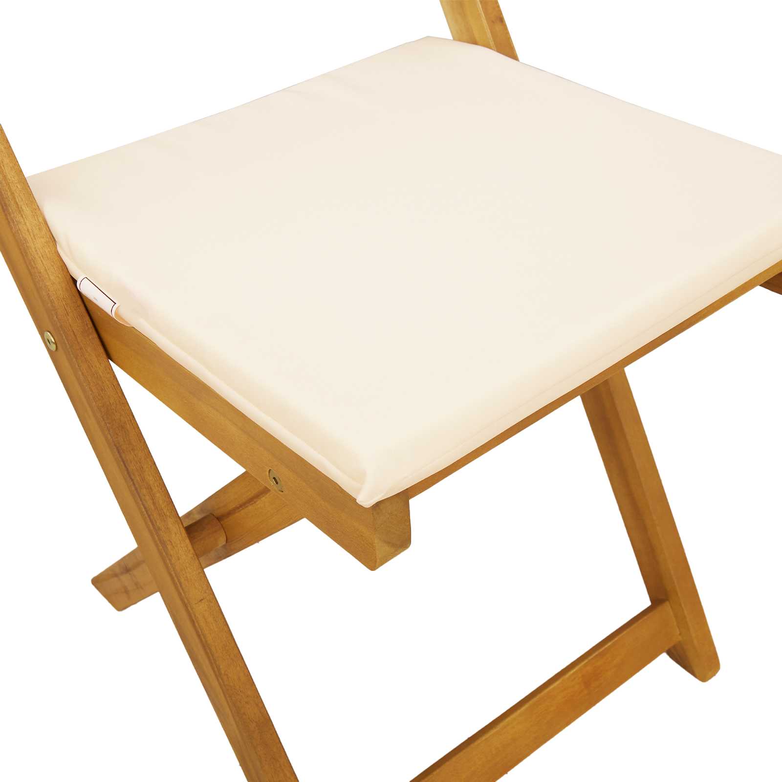 Vanjske bistro stolice 6 pcs Krem bijela 40 x 53 x 80 cm