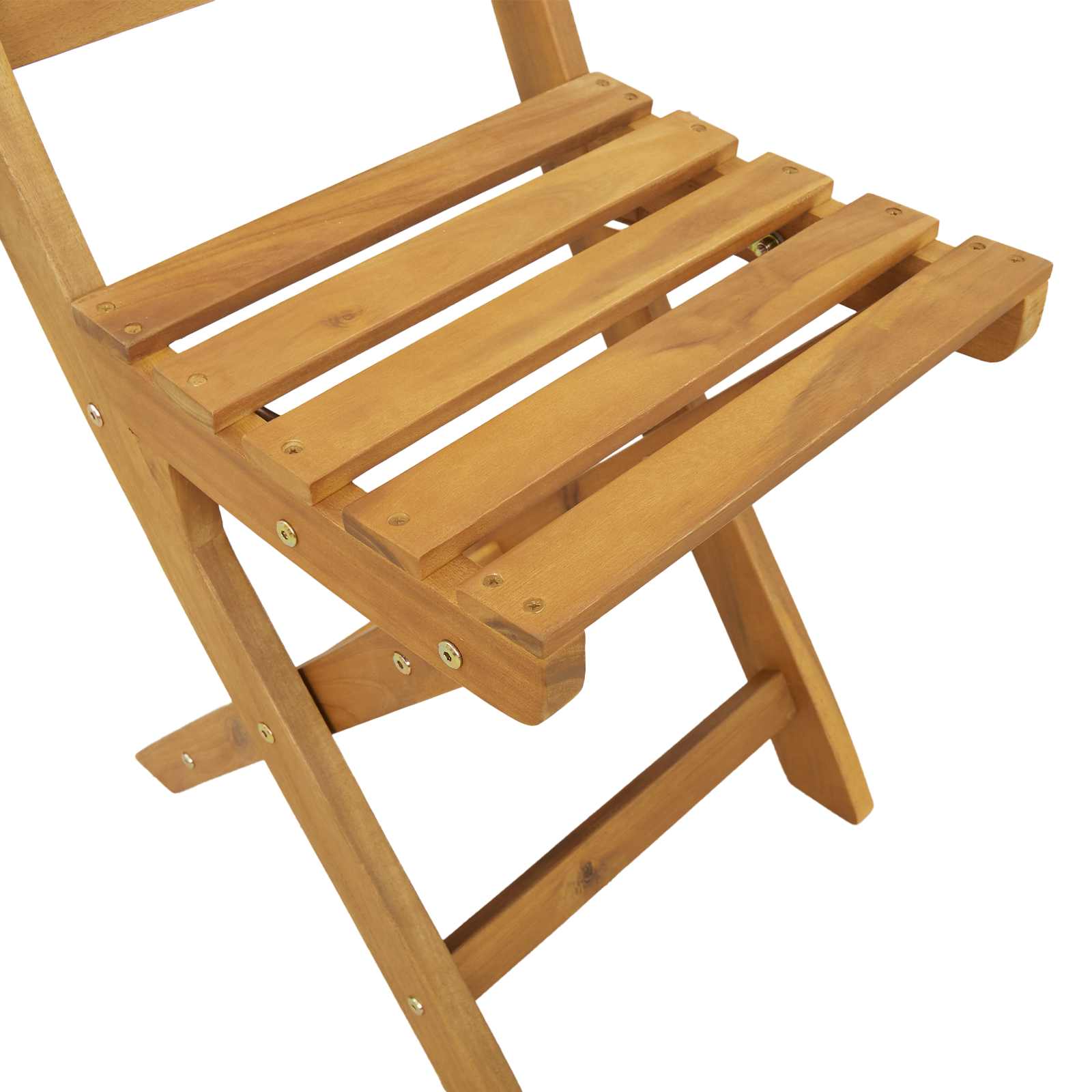Vanjske bistro stolice 6 pcs Prirodna Čvrsto drvo akacije