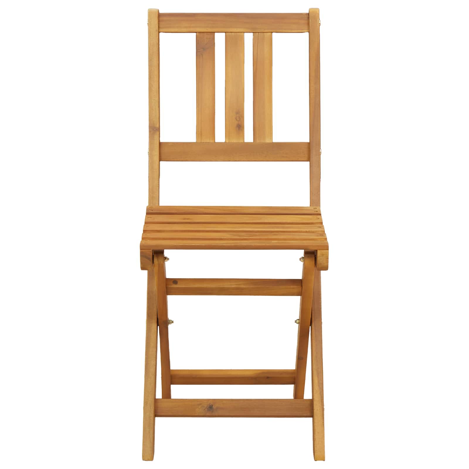 Vanjske bistro stolice 6 pcs Prirodna Čvrsto drvo akacije