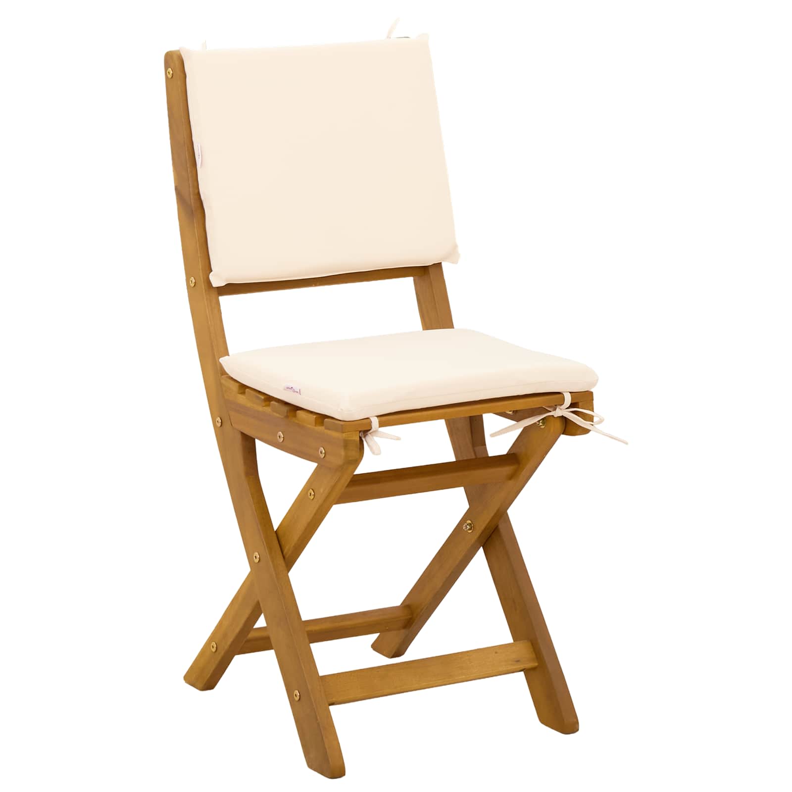 Vanjske bistro stolice 6 pcs Krem bijela 38 x 46 x 85 cm