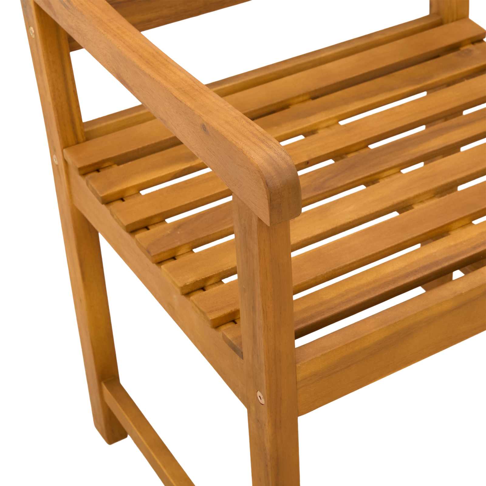 Vrtne stolice 4 pcs Prirodna Čvrsto drvo akacije