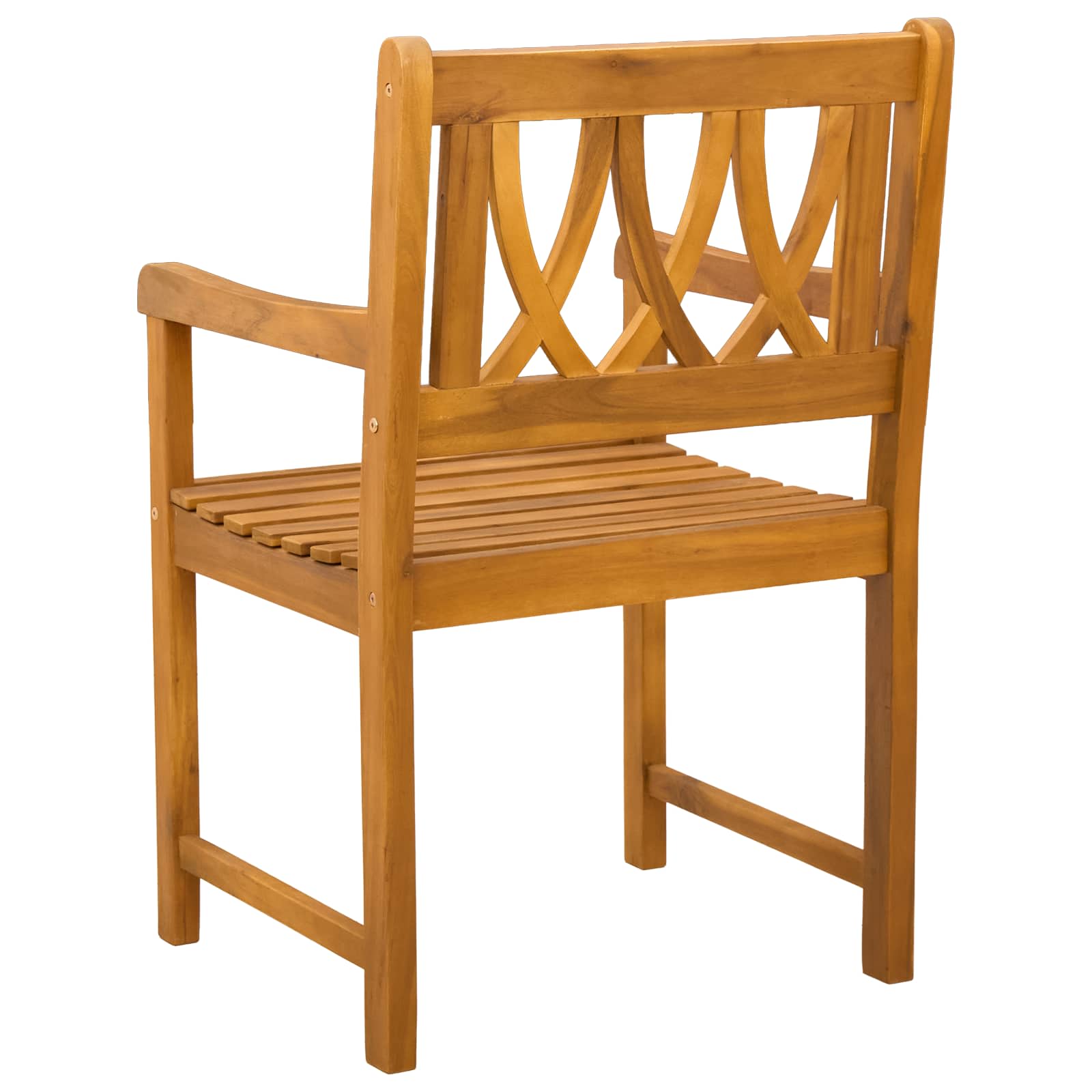 Vanjska klupa 4 pcs Prirodna 56 x 55,5 x 90 cm