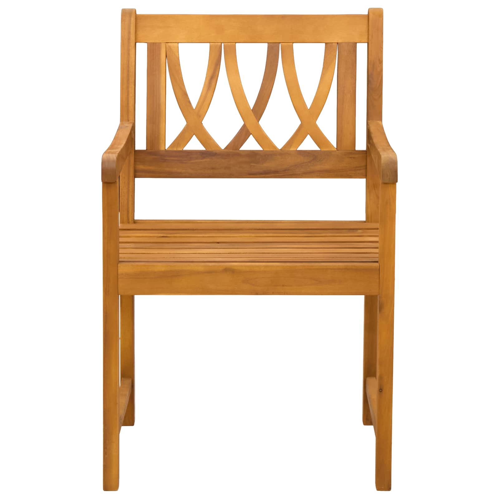 Vanjska klupa 6 pcs Prirodna 56 x 55,5 x 90 cm