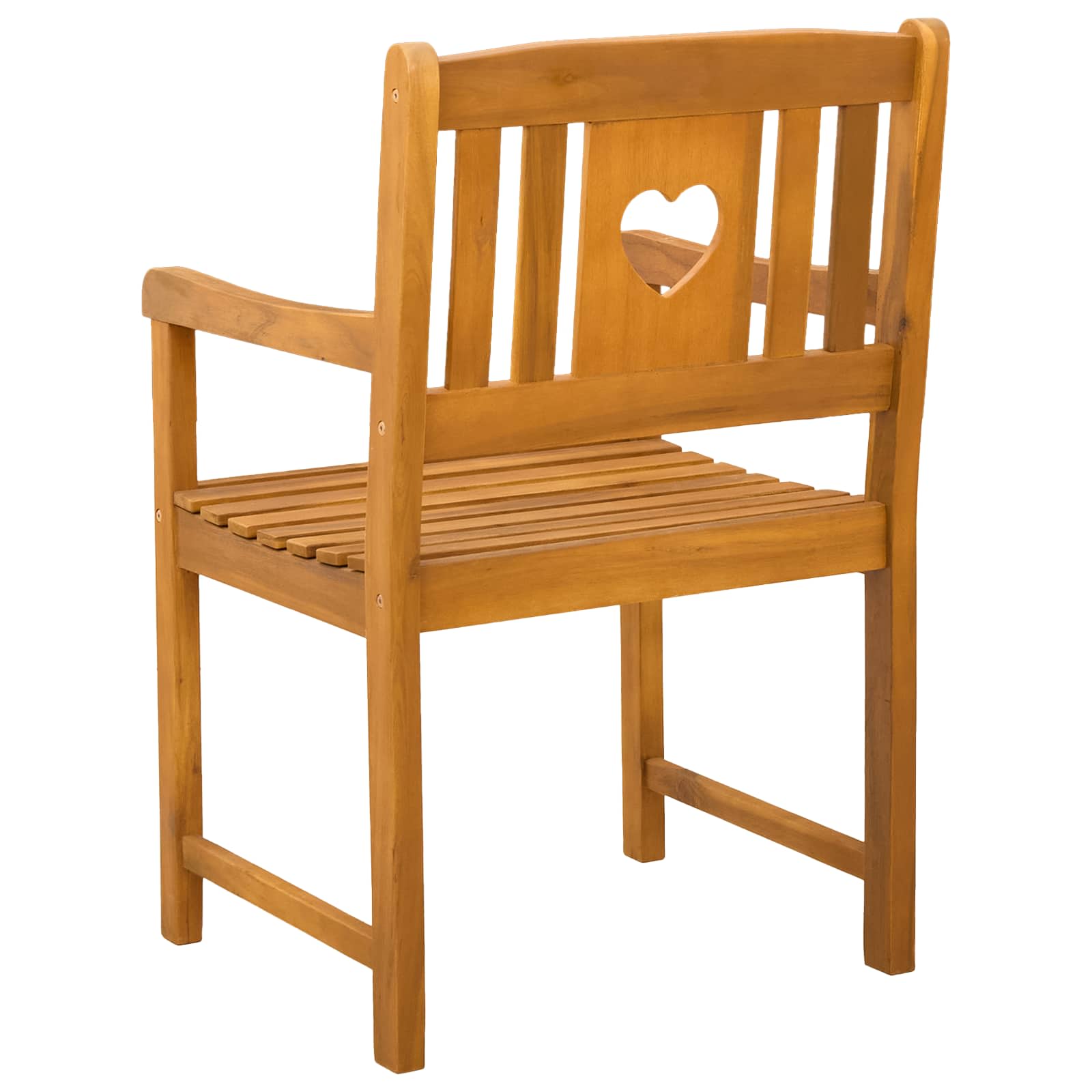 Vanjska klupa 6 pcs Prirodna 56 x 55,5 x 90 cm