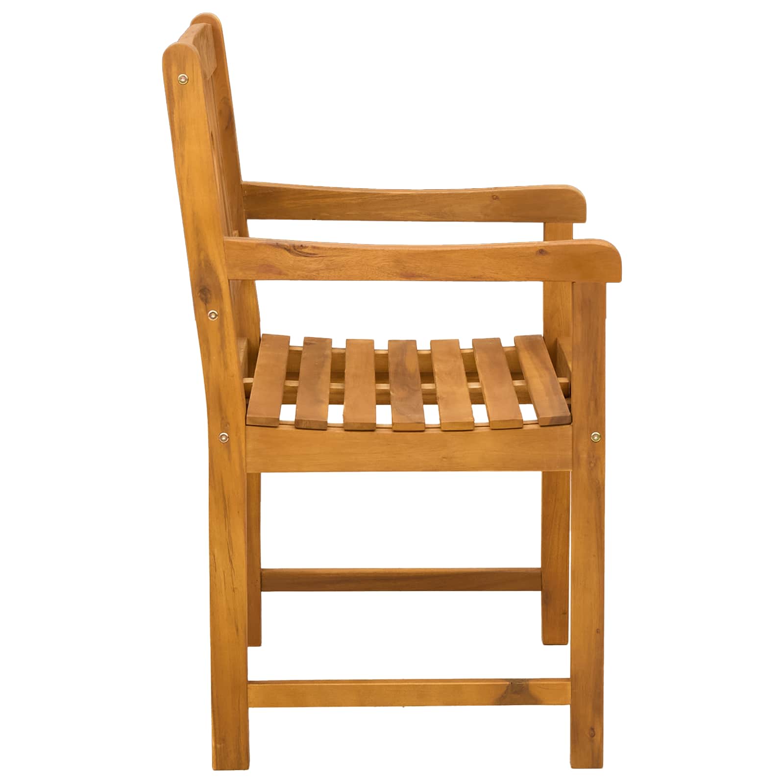 Vanjska klupa 6 pcs Prirodna 56 x 55,5 x 90 cm