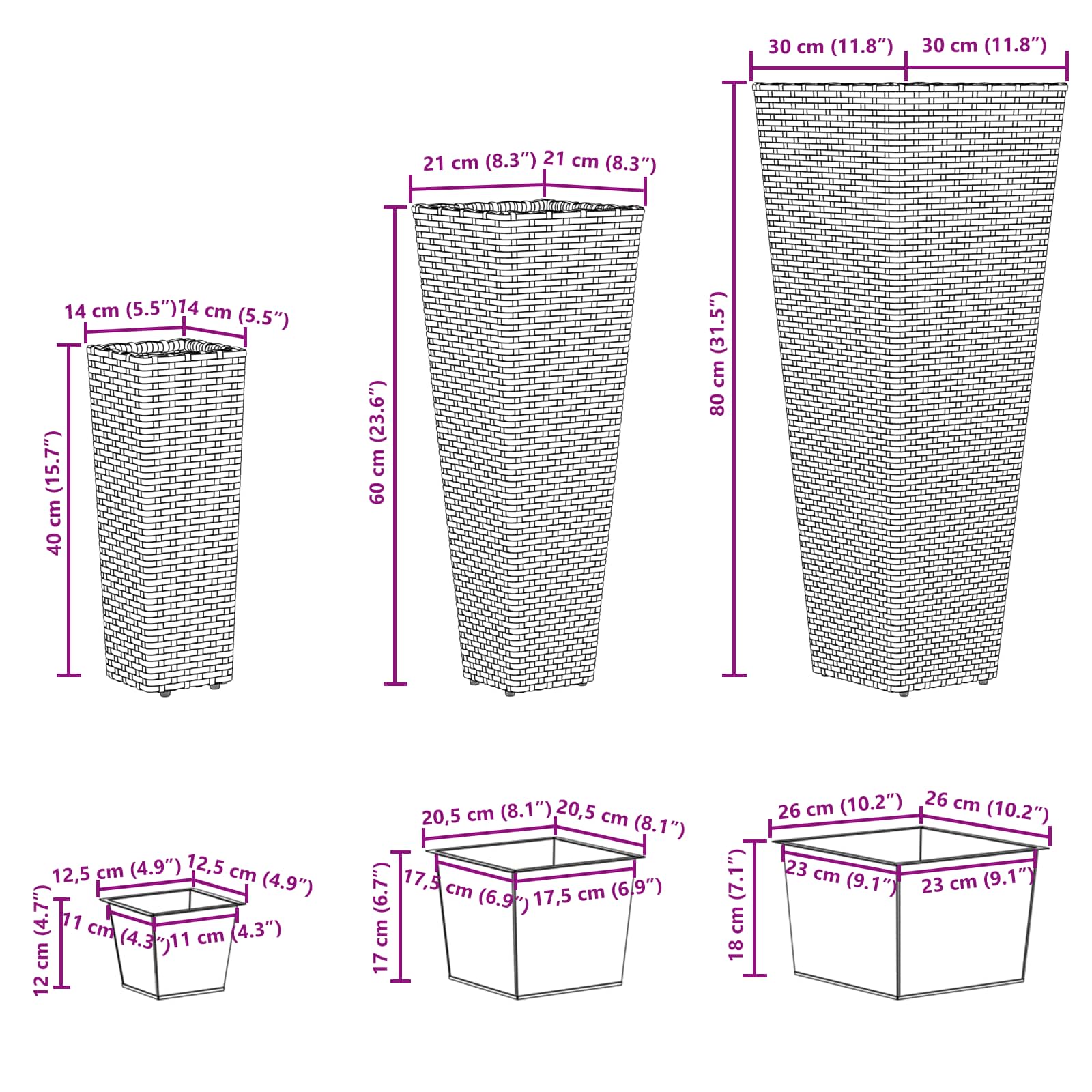 Vrtni set 3 pcs Metal