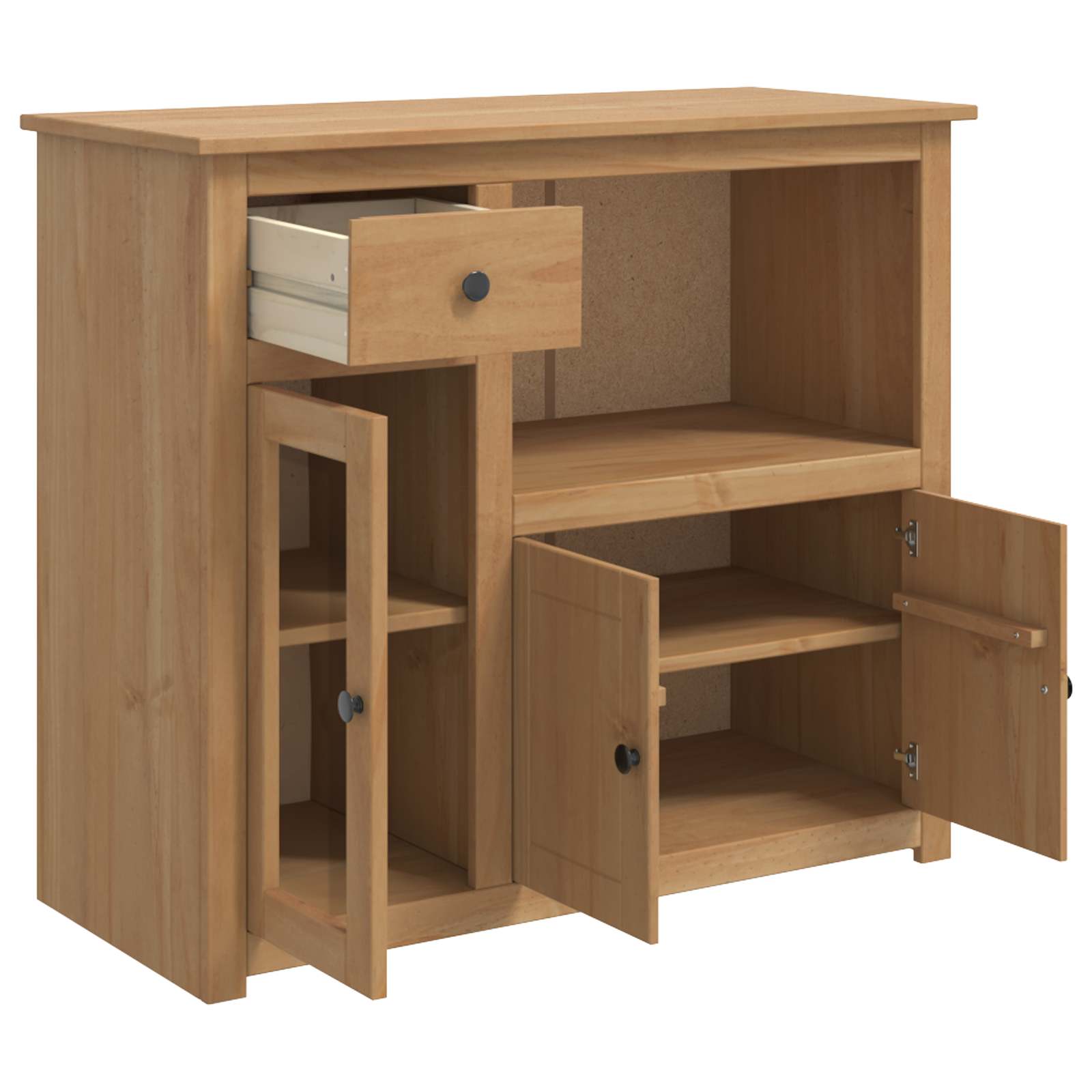 Mikrovalna Komoda PANAMA Medeni vosak 99.5 x 44 x 86.5 cm