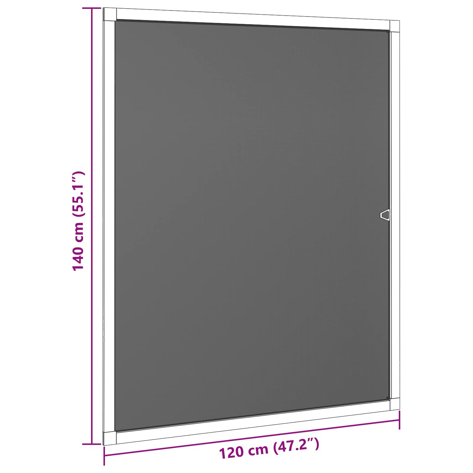 Mreža protiv insekata za prozore Bijela 120 x 140 cm