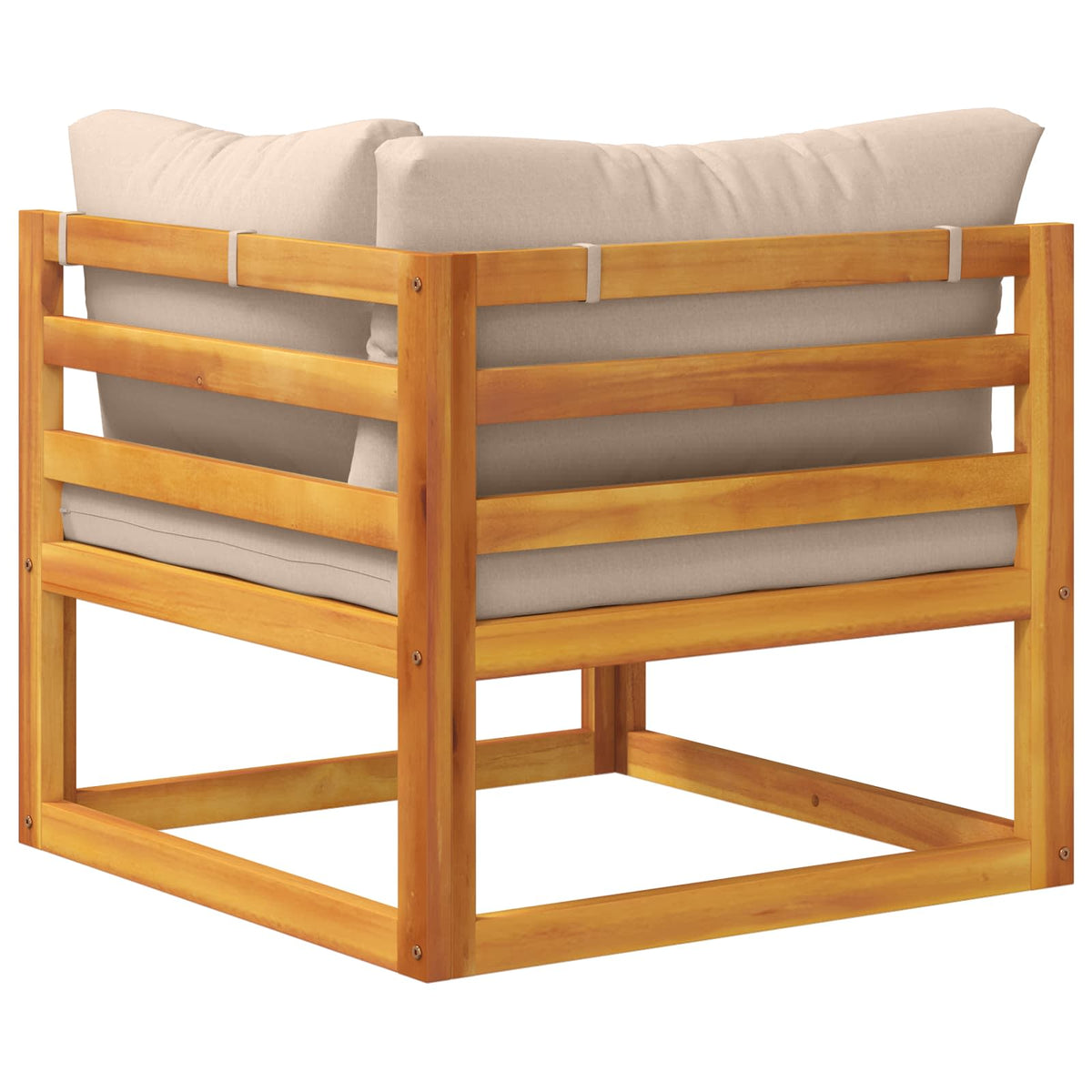 Kauč sa sjedećnicama u kutu 100 % poliester Solid-Acacia