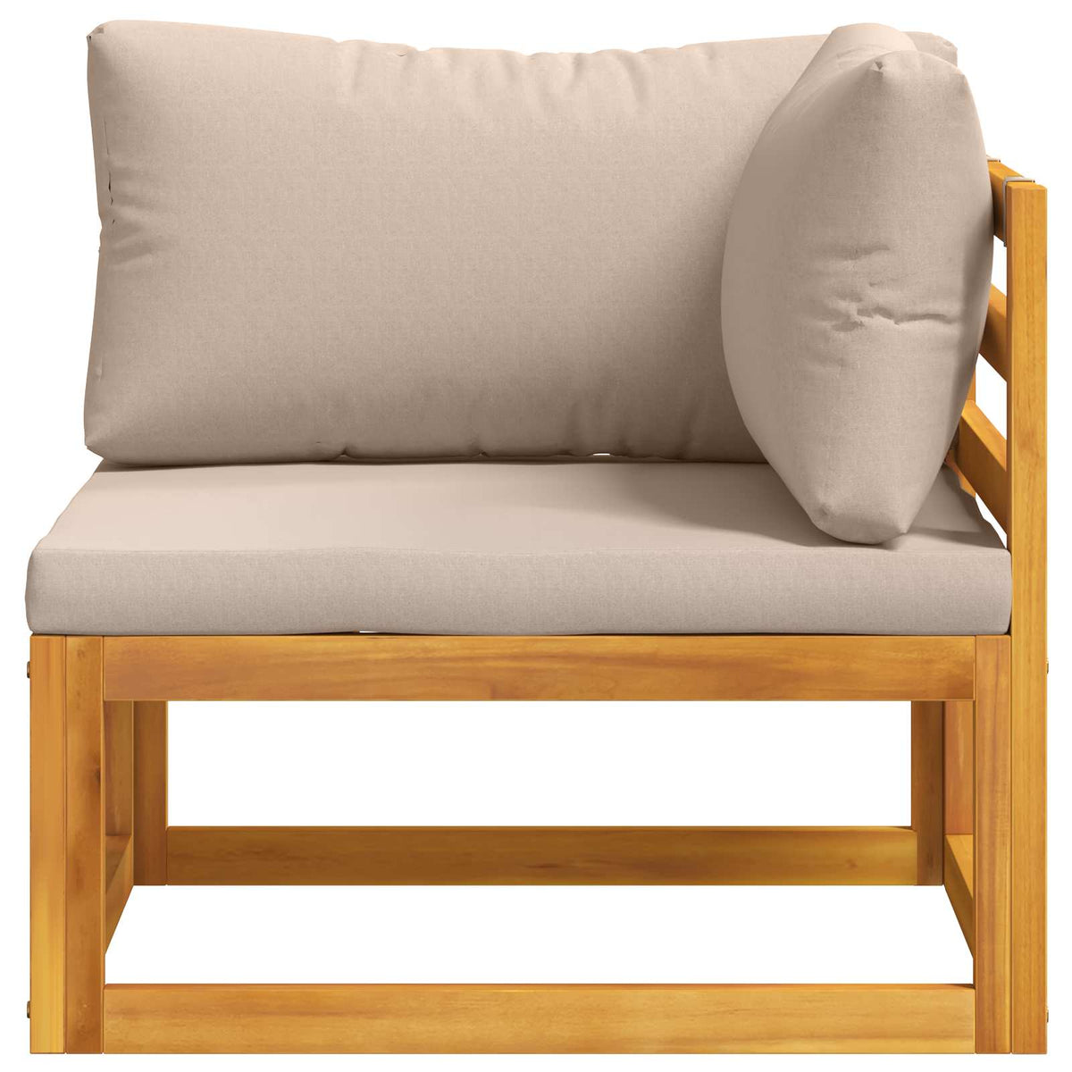 Kauč sa sjedećnicama u kutu 100 % poliester Solid-Acacia
