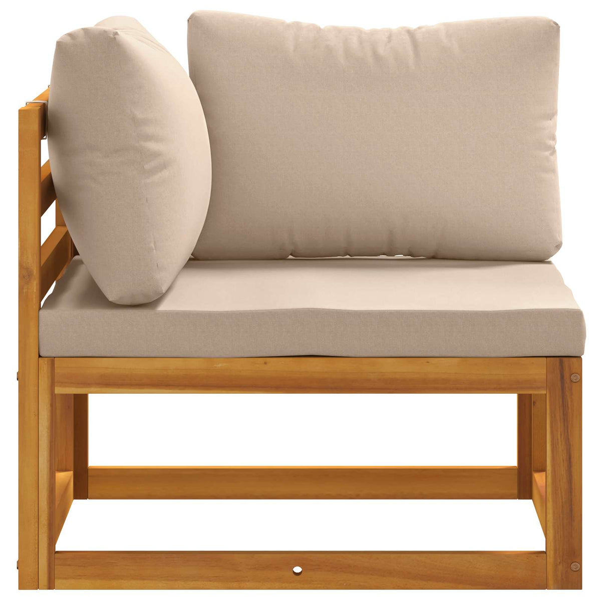 Kauč sa sjedećnicama u kutu 100 % poliester Solid-Acacia