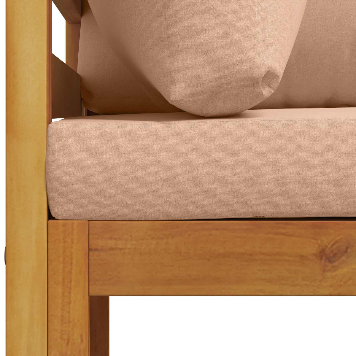 Kauč sa sjedećnicama u kutu 100 % poliester Solid-Acacia