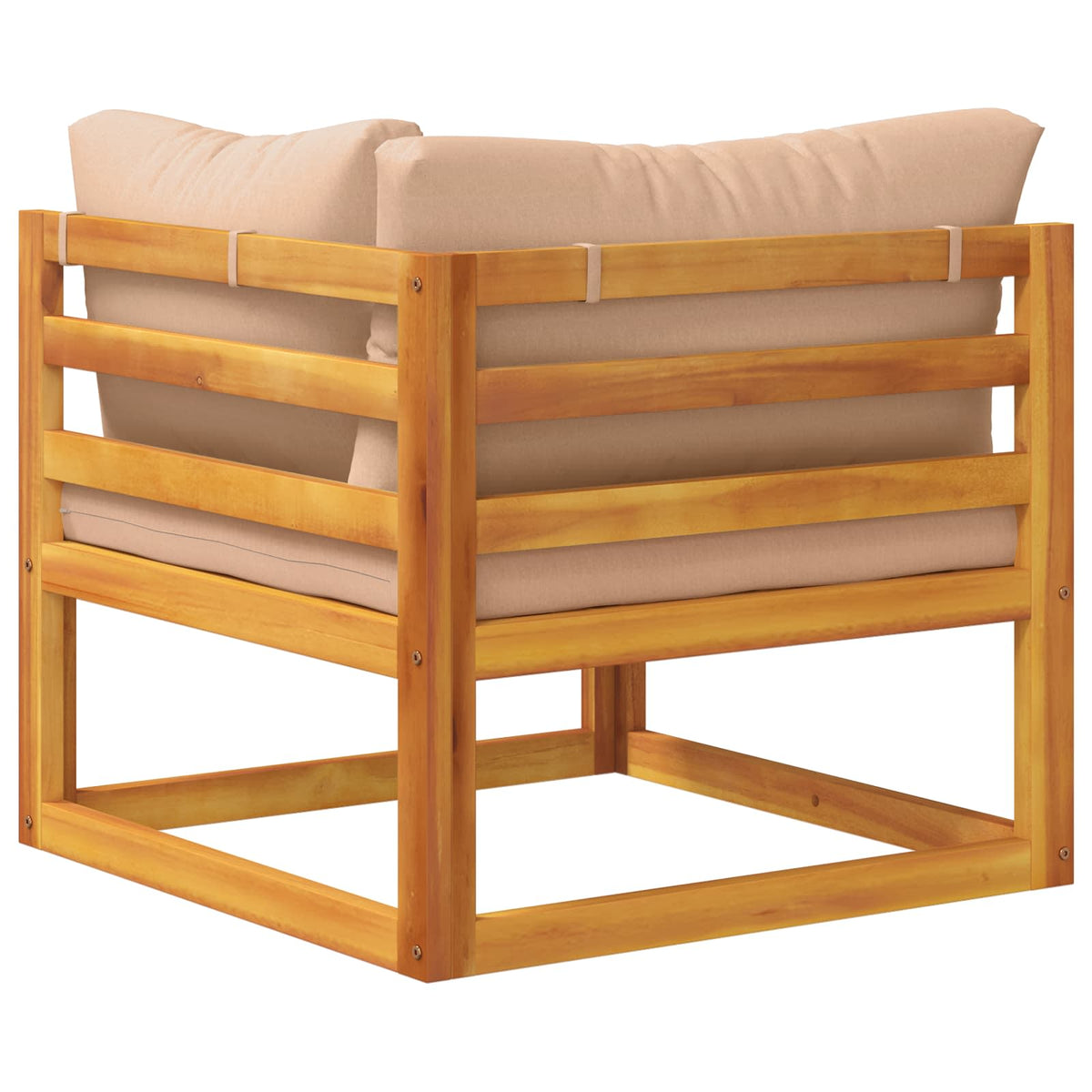 Kauč sa sjedećnicama u kutu 100 % poliester Solid-Acacia