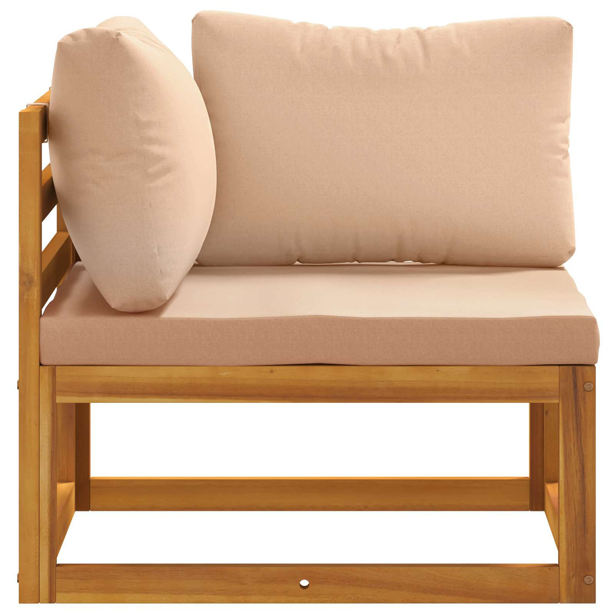 Kauč sa sjedećnicama u kutu 100 % poliester Solid-Acacia