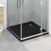 Podloga za tuš s točkicama 90 x 90 x 4 cm ABS Crna
