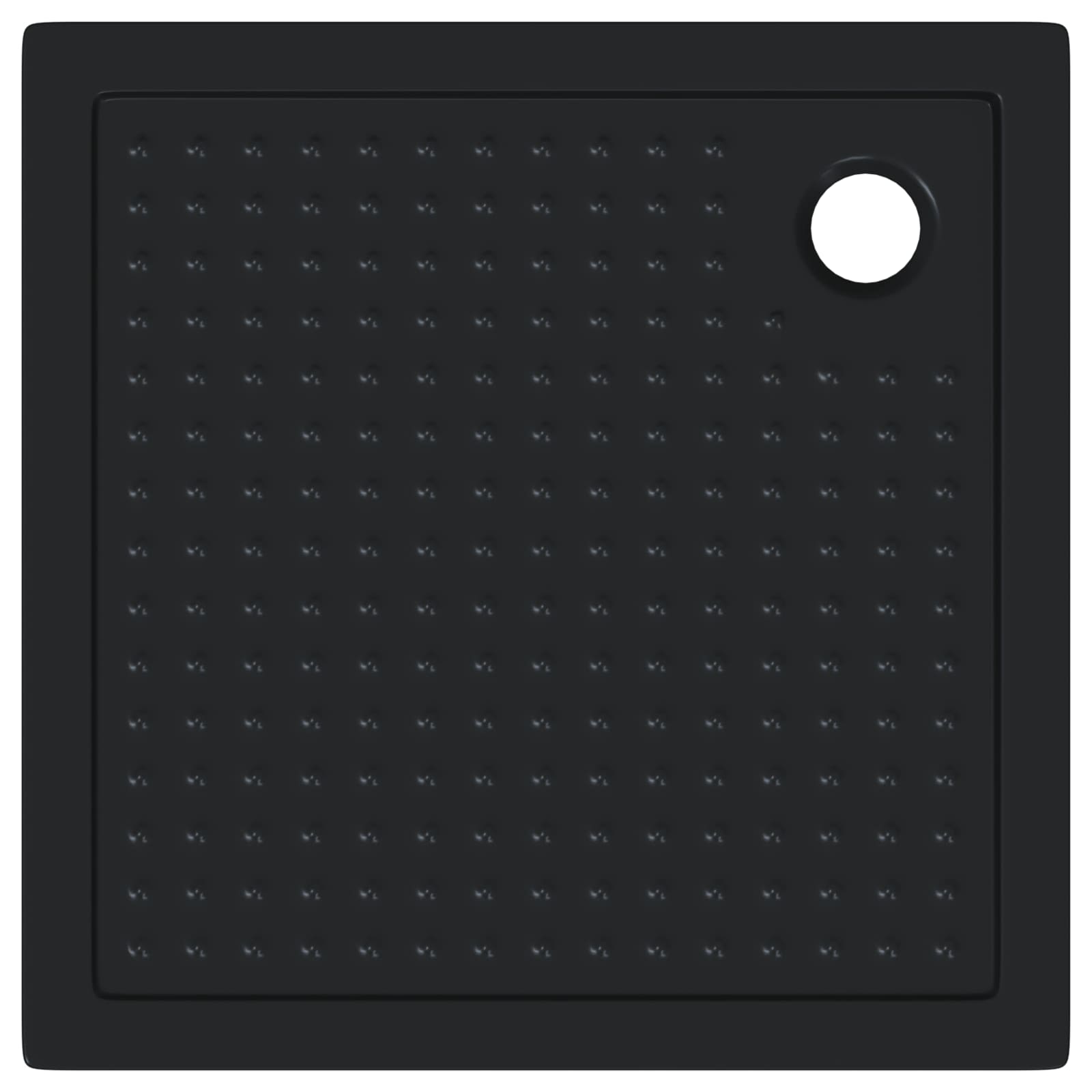 Podloga za tuš s točkicama 90 x 90 x 4 cm ABS Crna