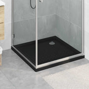 Podloga za tuš s točkicama 80 x 80 x 4 cm ABS Crna