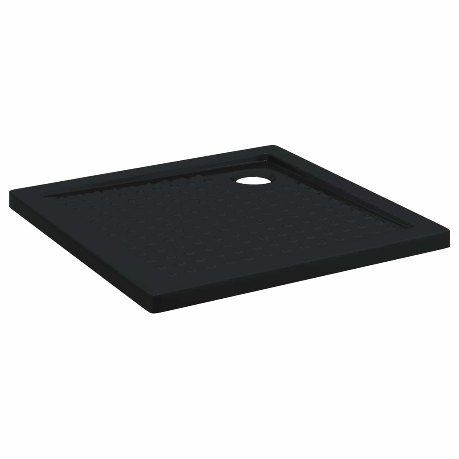 Podloga za tuš s točkicama 80 x 80 x 4 cm ABS Crna