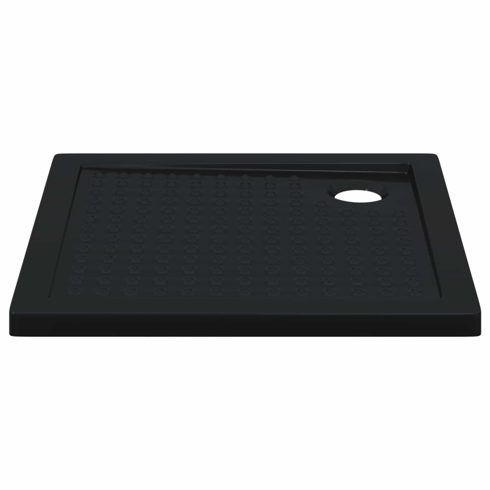 Podloga za tuš s točkicama 80 x 80 x 4 cm ABS Crna