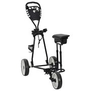 Golf Trolej s sjedištem Crna i bijela 100 x 60 x 130 cm Željezo