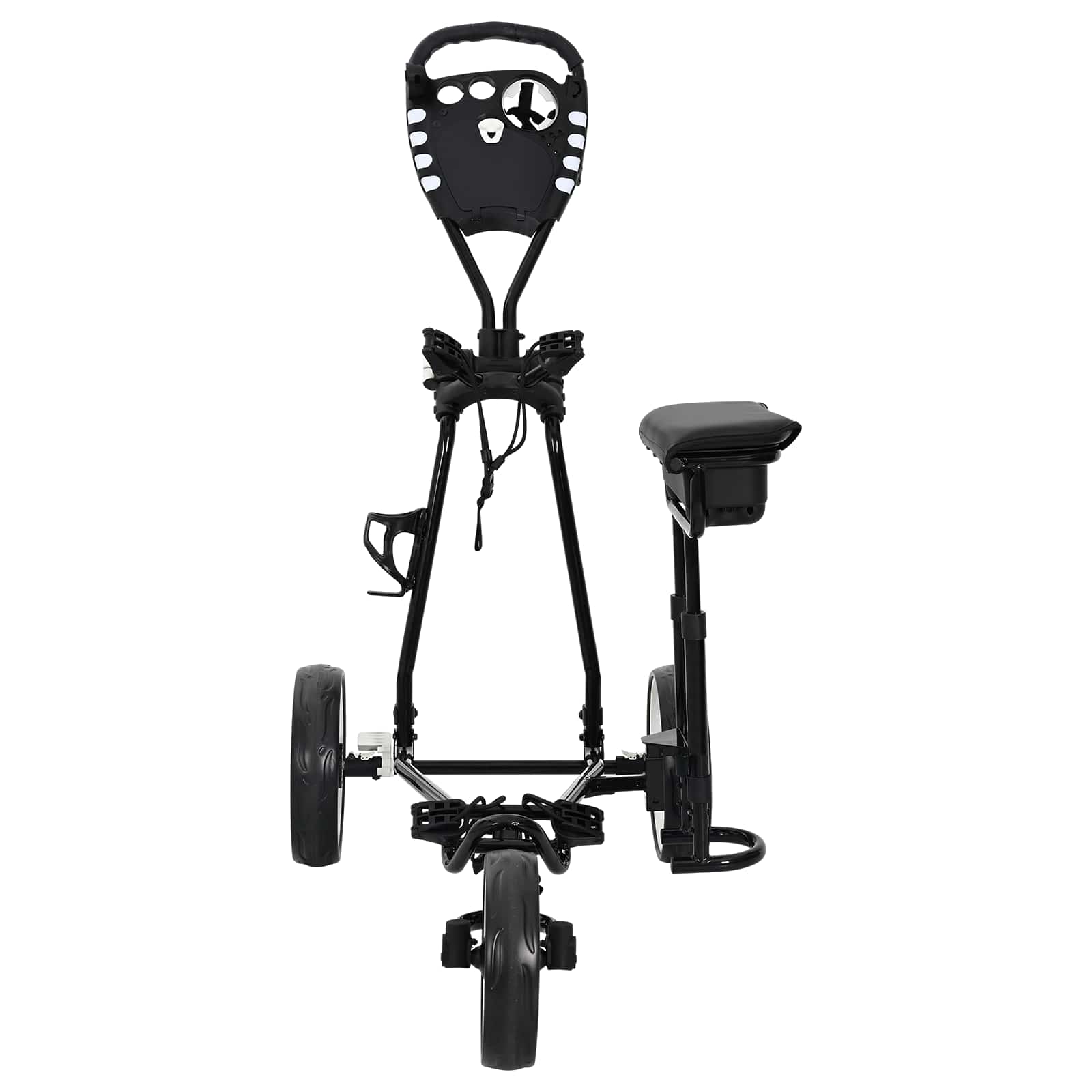 Golf Trolej s sjedištem Crna i bijela 100 x 60 x 130 cm Željezo