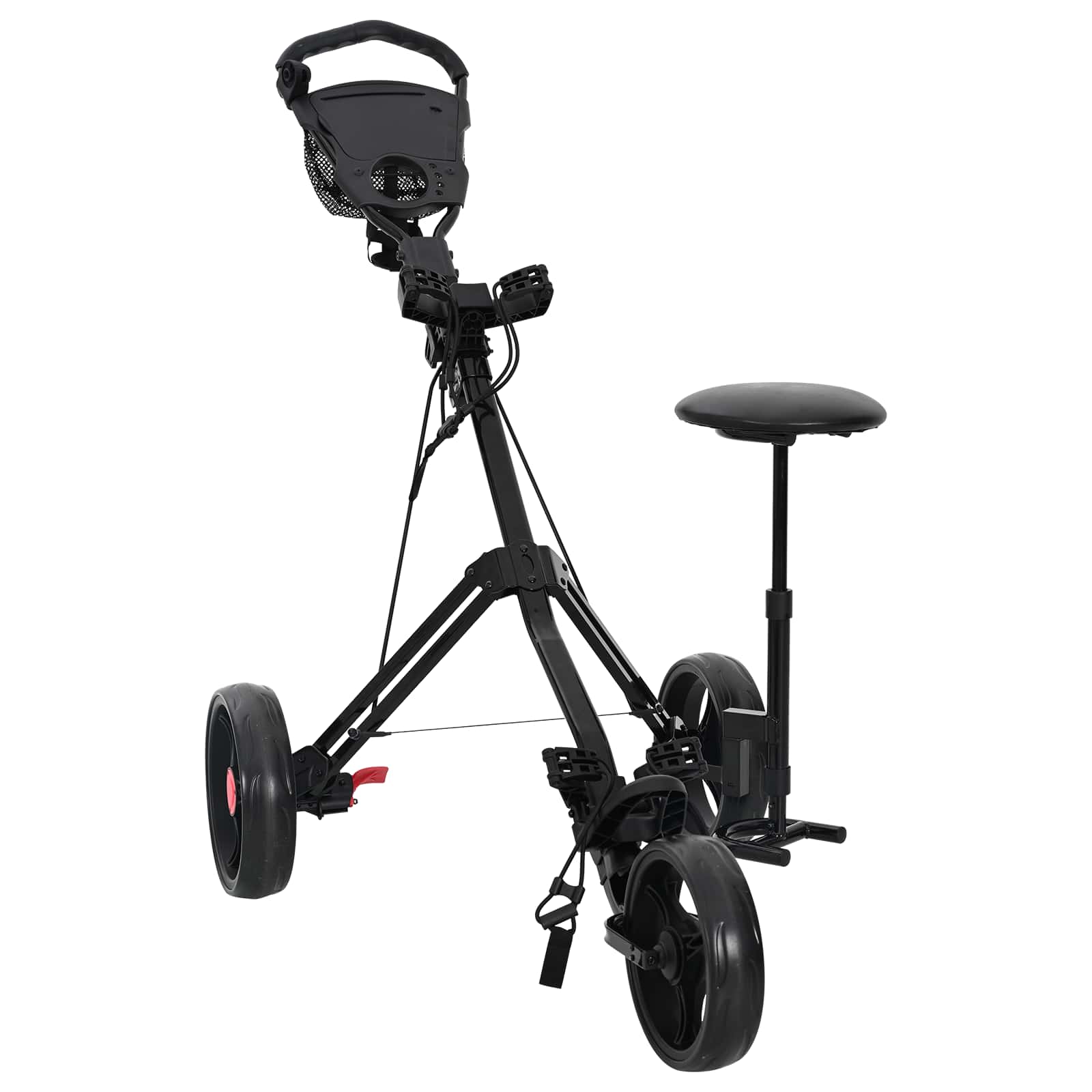 Golf Trolej s sjedištem Crna 95 x 69 x 114 cm Željezo