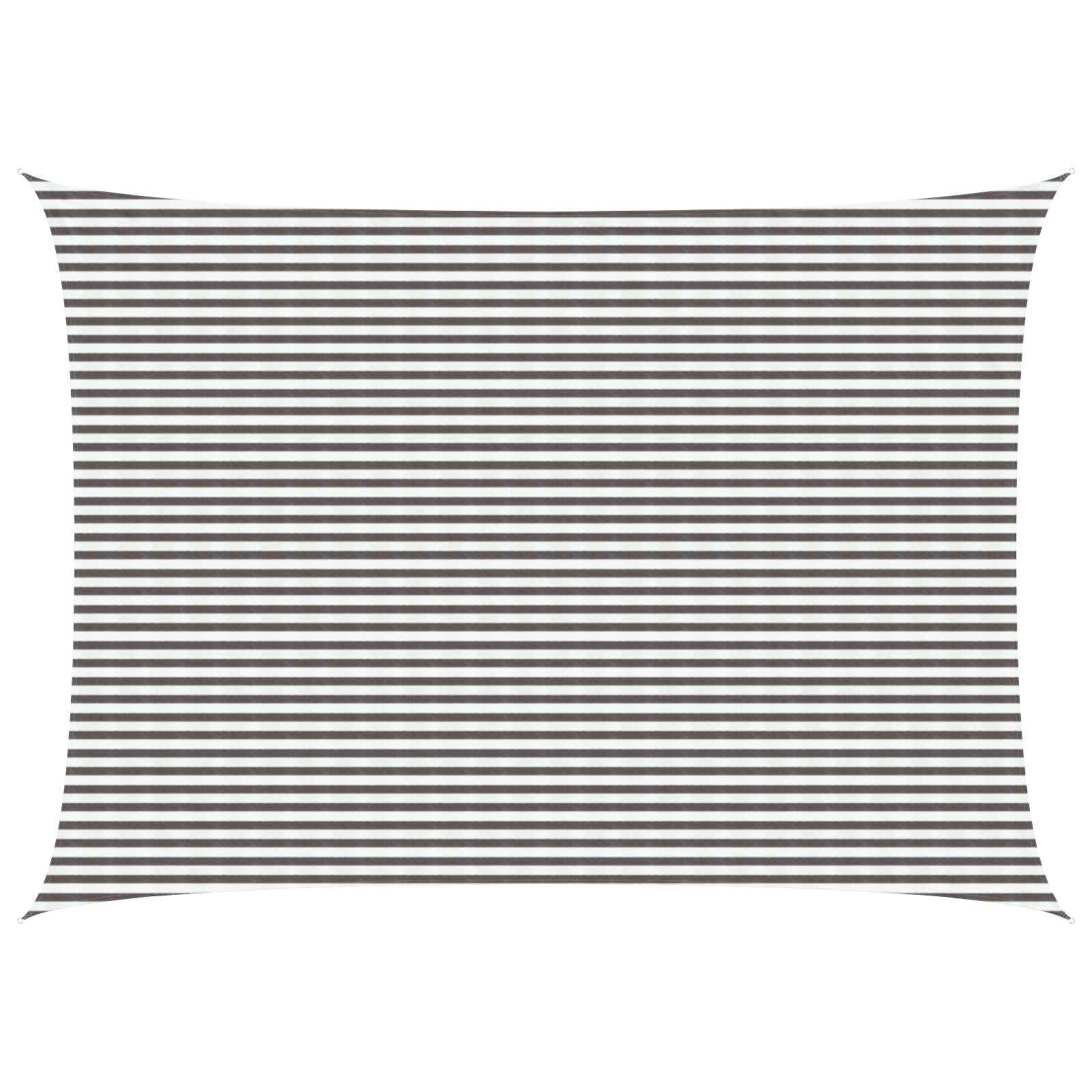 Jedrilica za sunčevu sjenu Svijetlo siva i bijela. 5 x 6 m HDPE