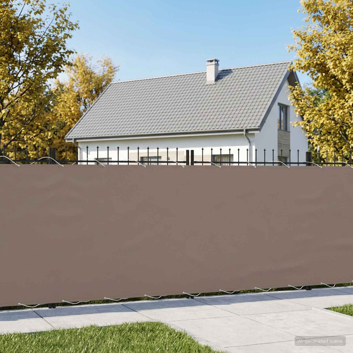 Zaslon za privatnost na balkonu 150 x 700 cm Polyester Smeđesiva