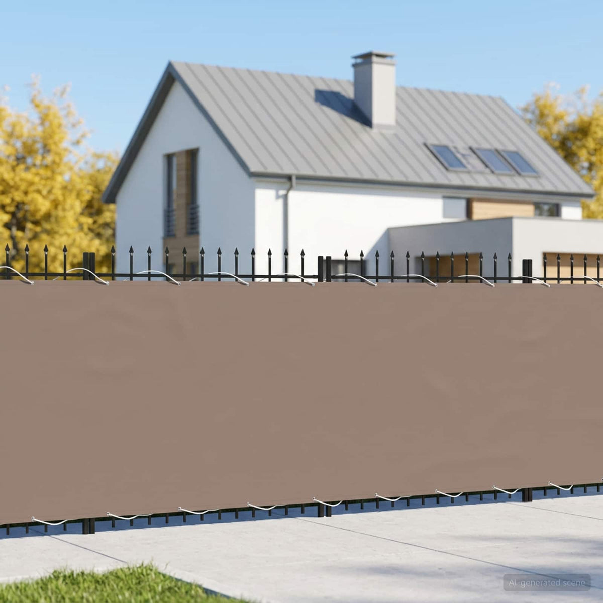 Zaslon za privatnost na balkonu 200 x 400 cm Smeđesiva