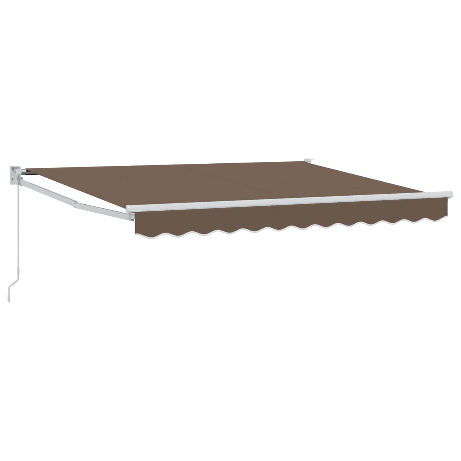 Povlačivi tende Sivosmeđa 3,5 x 2 m 100% Poliester i Aluminij
