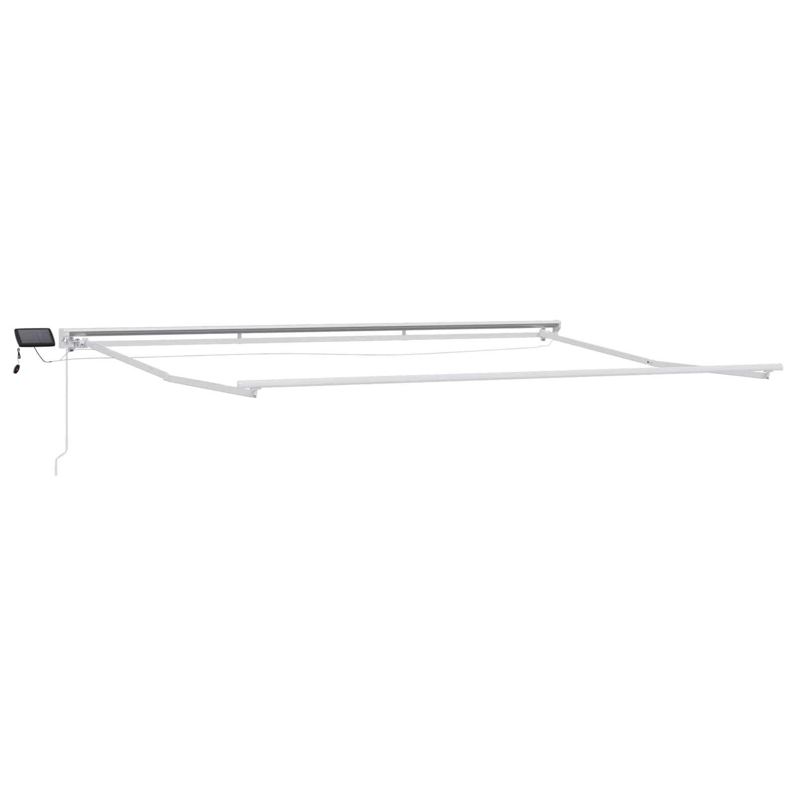 Ručni okvir tende s LED-ima Sivosmeđa 4 x 2 m
