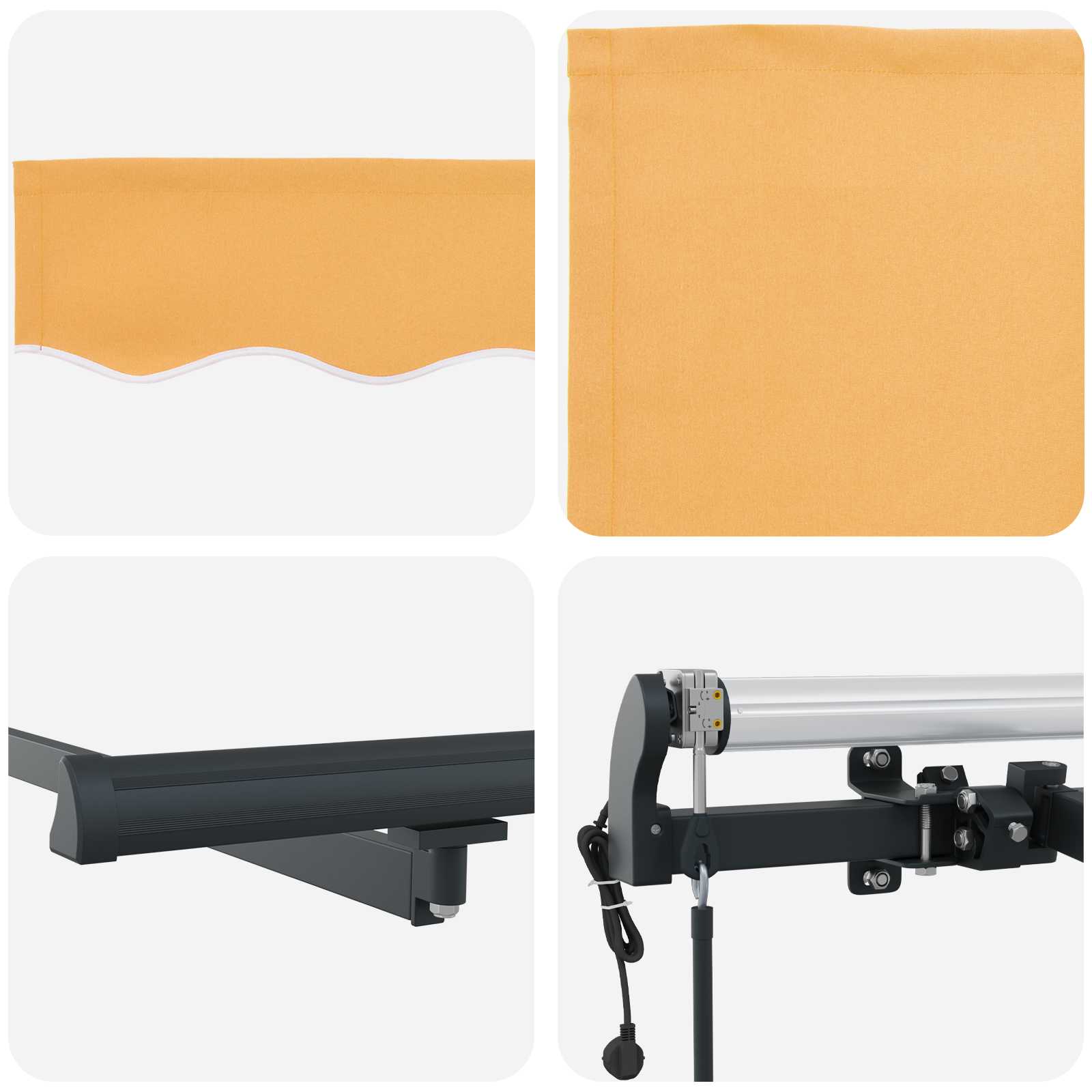 Skrovita tenda Pijesak 4 x 2 m tkanina
