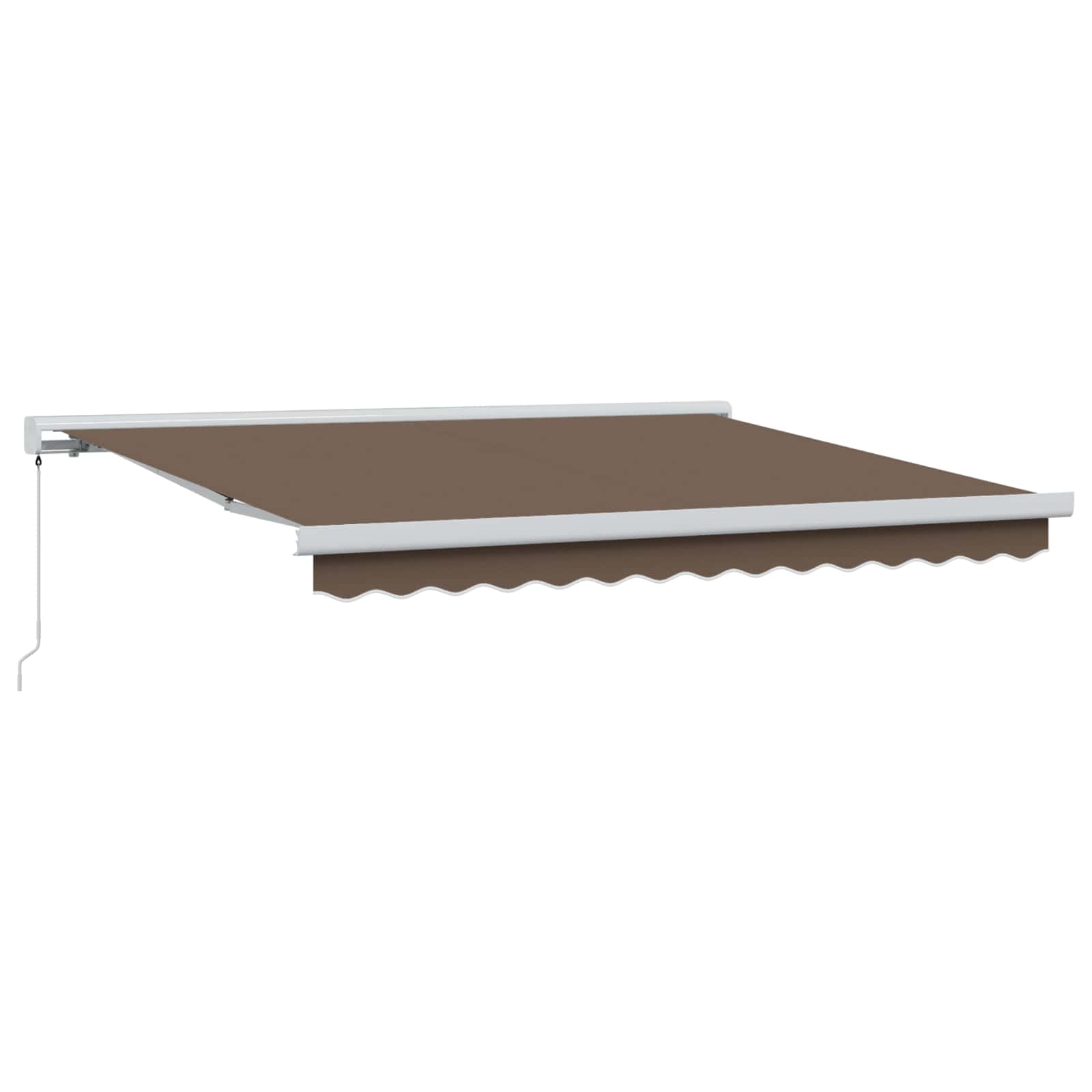 Povlačivi tende Sivosmeđa 300 x 250 cm Platno i Aluminij
