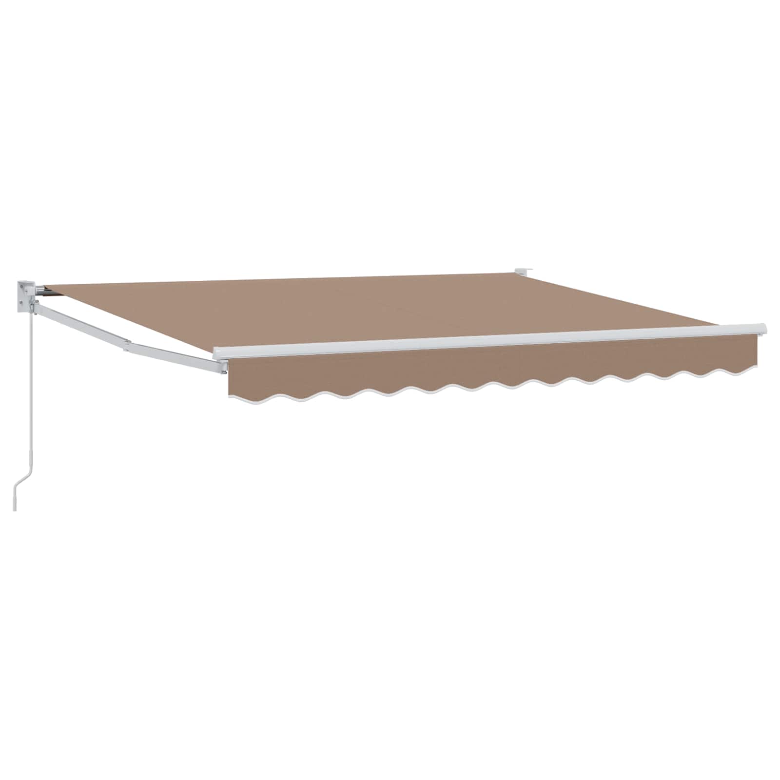 Povlačivi tende Sivosmeđa 3,5 x 2,5 m 100% Poliester i Aluminij