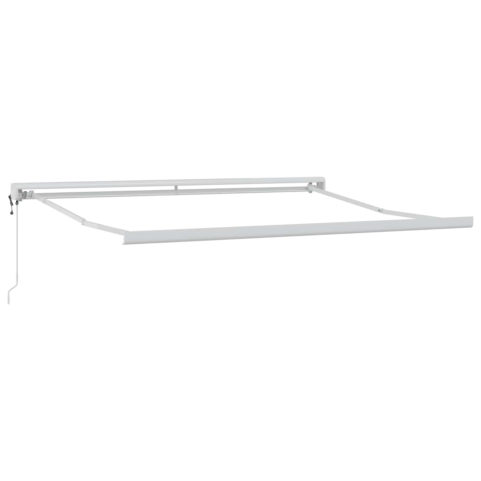 Povlačivi tende Sivosmeđa 350 x 250 cm Tkanina i Metal