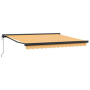 Povlačivi tende Pijesak 400 × 300 cm Tkanina i Metal