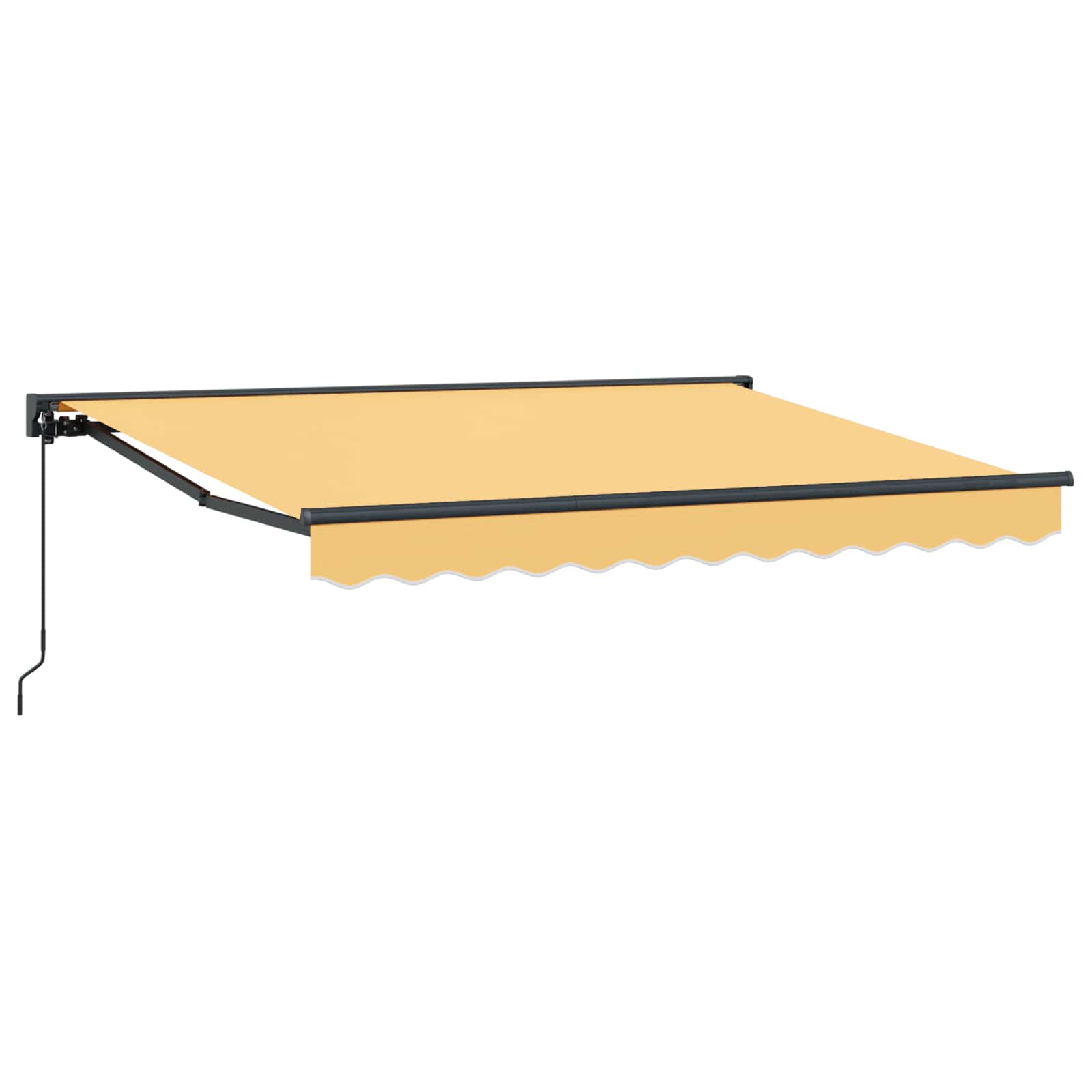 Povlačivi tende Pijesak 4 × 3 m Poliester i aluminij