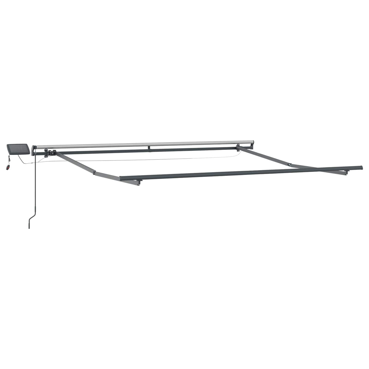 Povlačivi tende Sivosmeđa 400 × 350 cm Tkanina i Aluminij