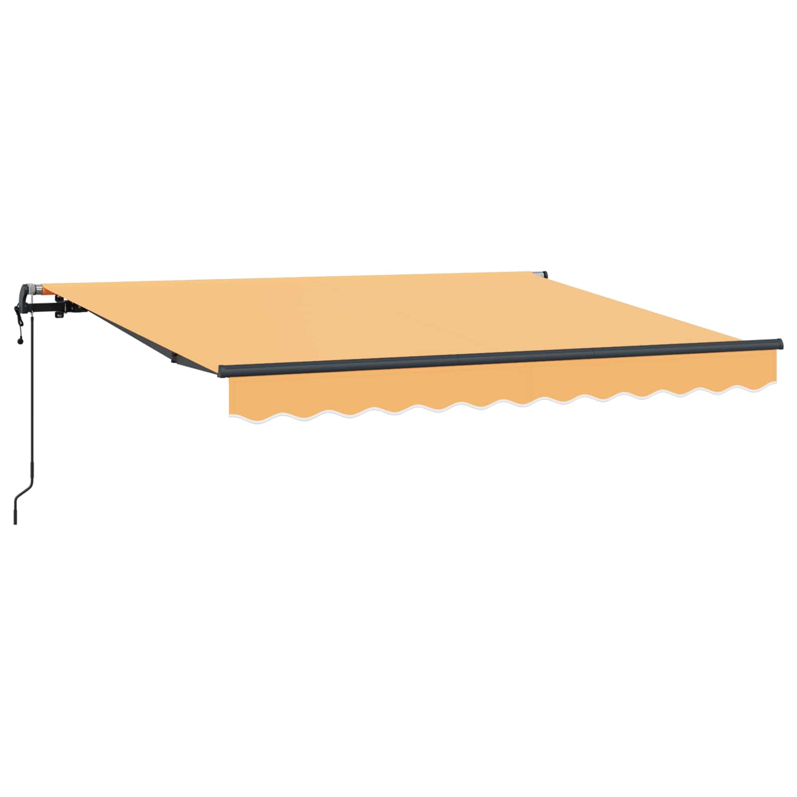 Povlačivi tende Pijesak 400 × 350 cm Tkanina i Aluminij