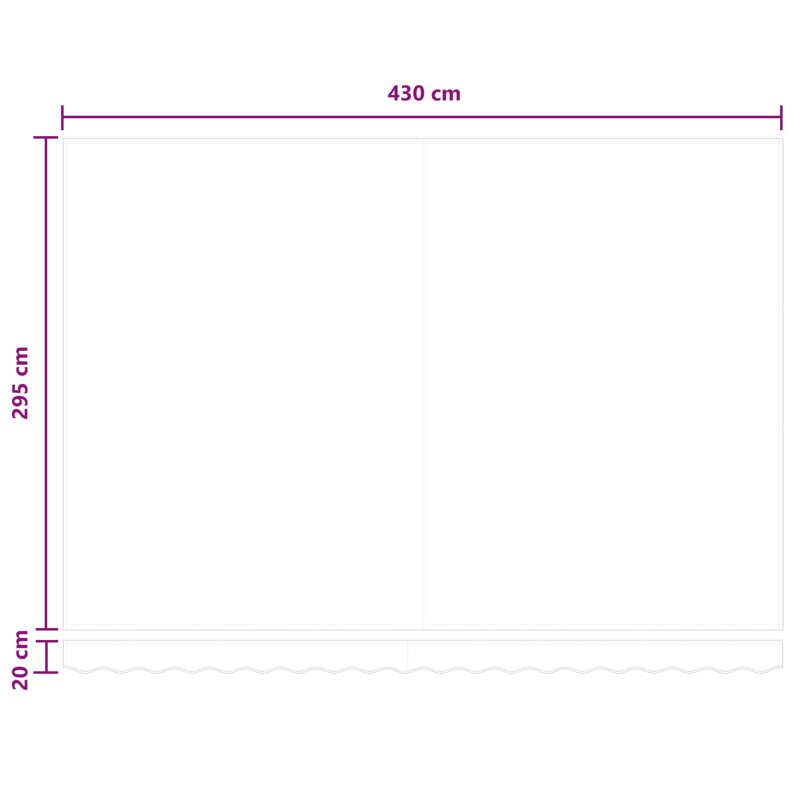 Povlačivi tende Sivosmeđa 450 × 300 cm Tkanina i Aluminij