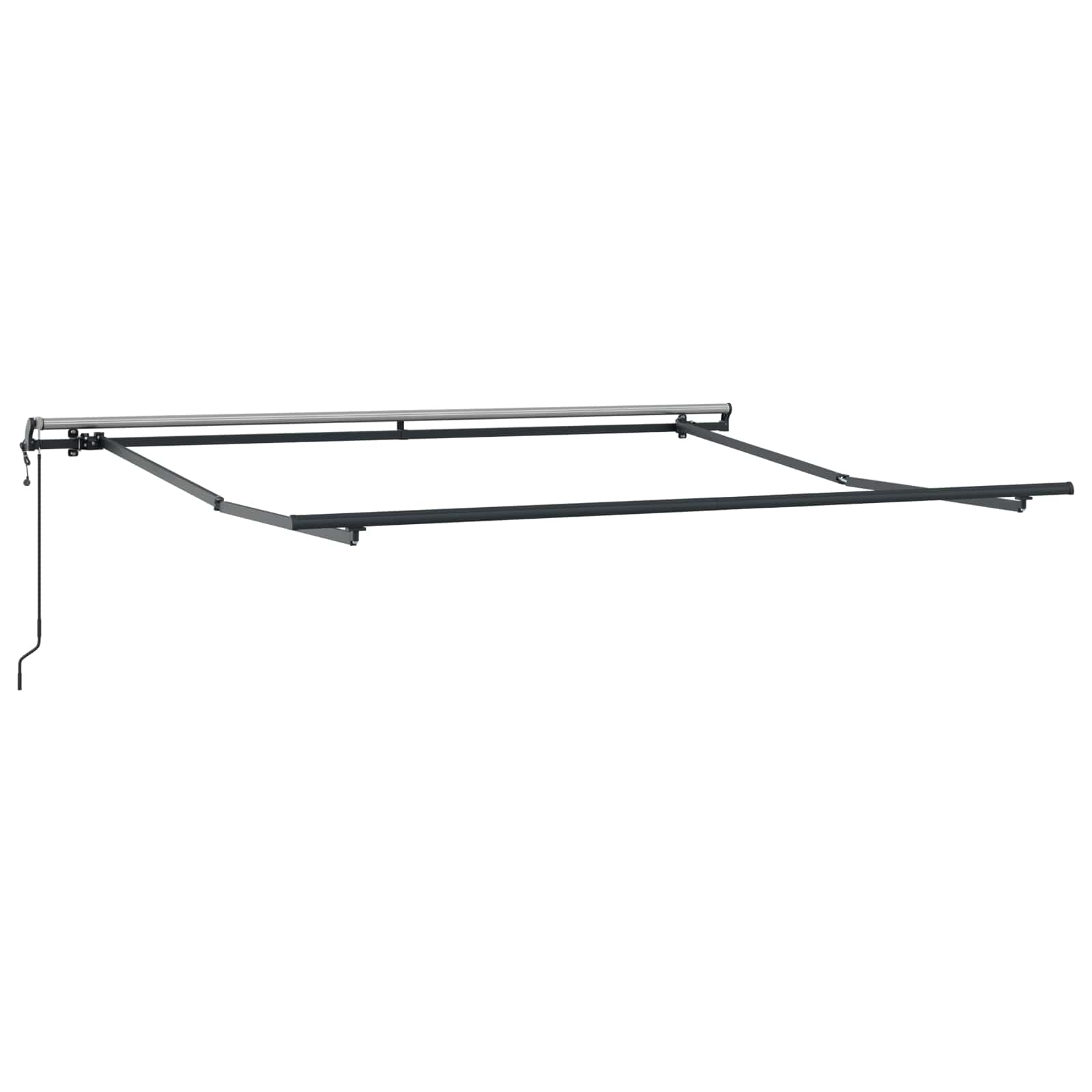 Povlačivi tende Svijetlo siva i bijela. 450 × 300 cm